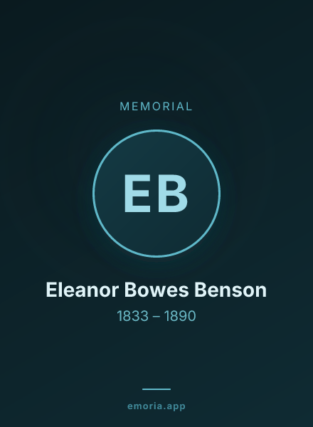 Memorial portrait of Eleanor Bowes Benson