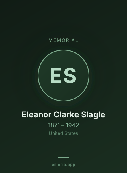 Memorial portrait of Eleanor Clarke Slagle