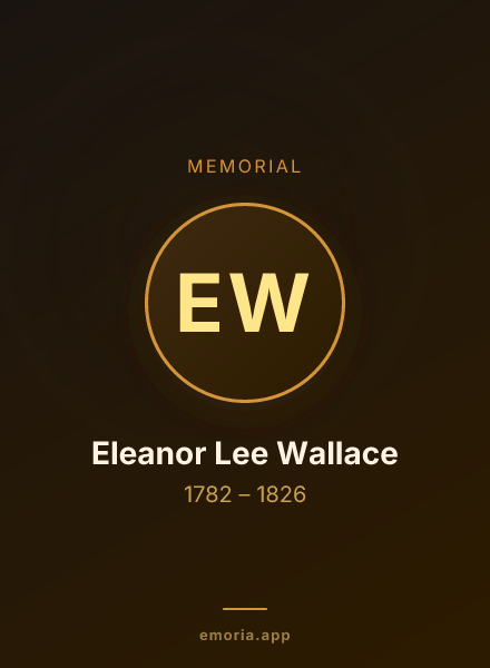 Memorial portrait of Eleanor Lee Wallace