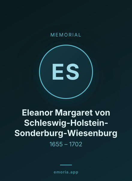 Memorial portrait of Eleanor Margaret von Schleswig-Holstein-Sonderburg-Wiesenburg