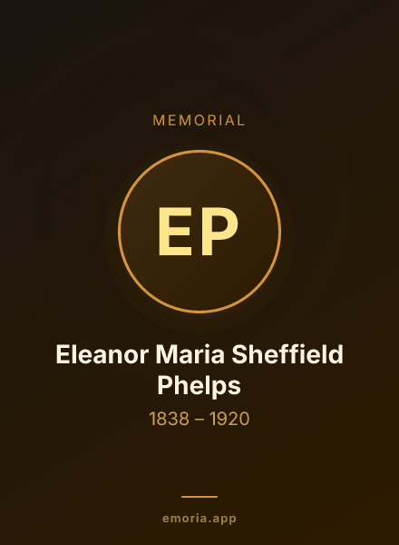Memorial portrait of Eleanor Maria Sheffield Phelps