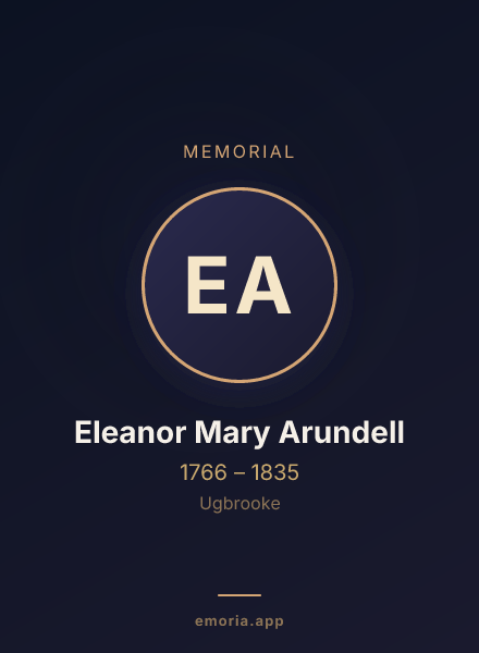 Memorial portrait of Eleanor Mary Arundell