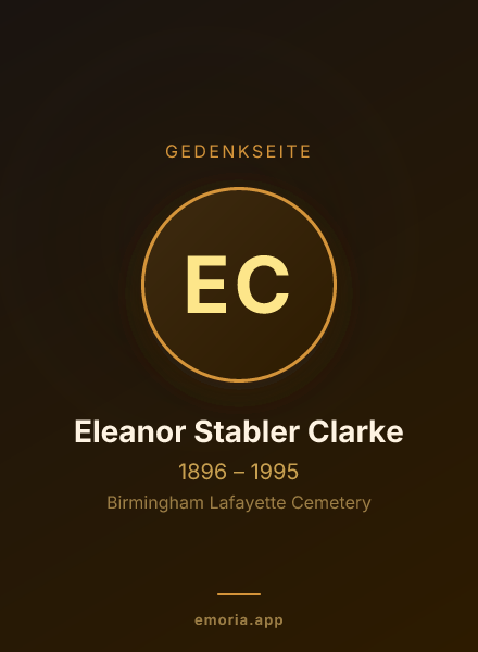 Gedenkportrait von Eleanor Stabler Clarke