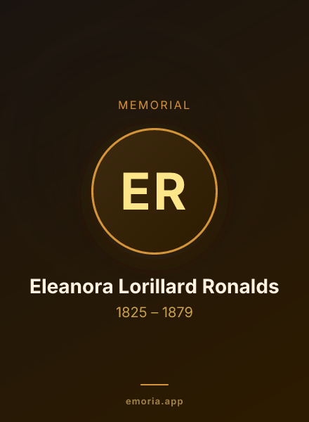 Memorial portrait of Eleanora Lorillard Ronalds