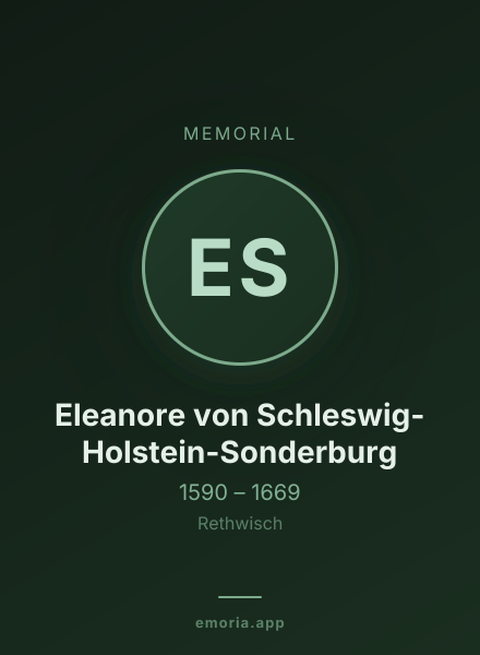 Memorial portrait of Eleanore von Schleswig-Holstein-Sonderburg