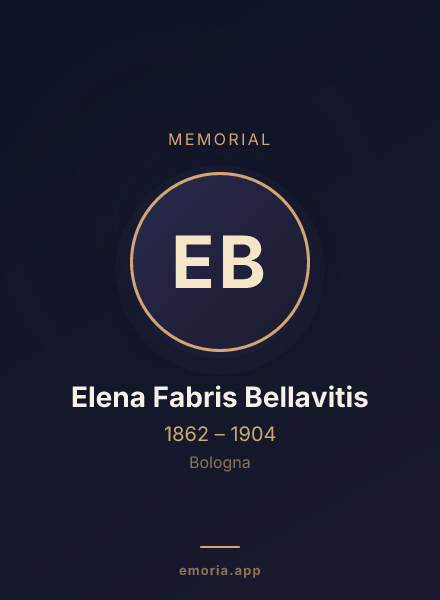 Memorial portrait of Elena Fabris Bellavitis