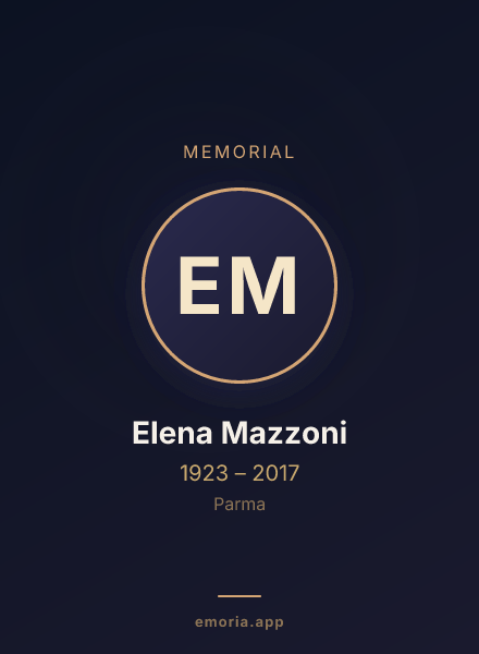 Memorial portrait of Elena Mazzoni