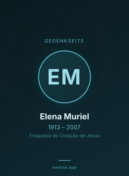 Gedenkportrait von Elena Muriel
