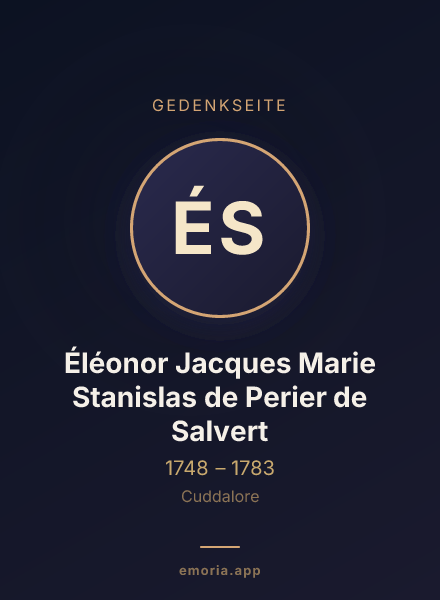Gedenkportrait von Éléonor Jacques Marie Stanislas de Perier de Salvert