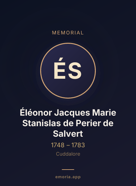 Memorial portrait of Éléonor Jacques Marie Stanislas de Perier de Salvert