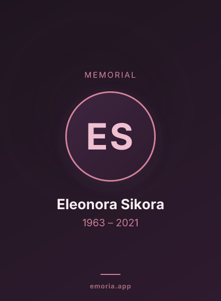 Memorial portrait of Eleonora Sikora
