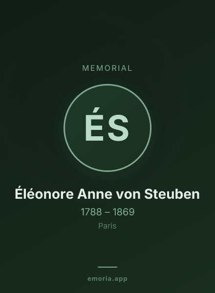 Memorial portrait of Éléonore Anne von Steuben