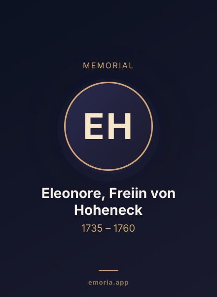 Memorial portrait of Eleonore, Freiin von Hoheneck