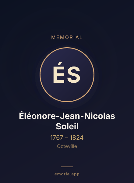 Memorial portrait of Éléonore-Jean-Nicolas Soleil