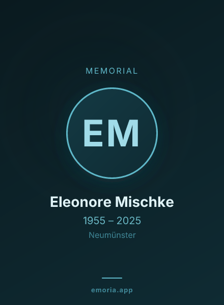 Memorial portrait of Eleonore Mischke