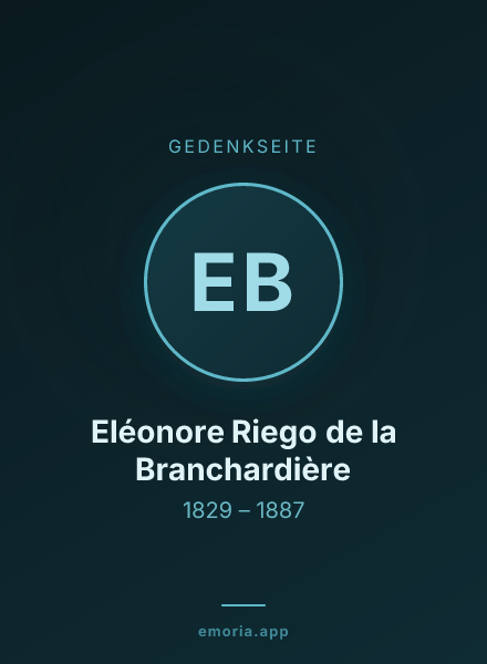 Gedenkportrait von Eléonore Riego de la Branchardière