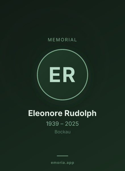 Memorial portrait of Eleonore Rudolph