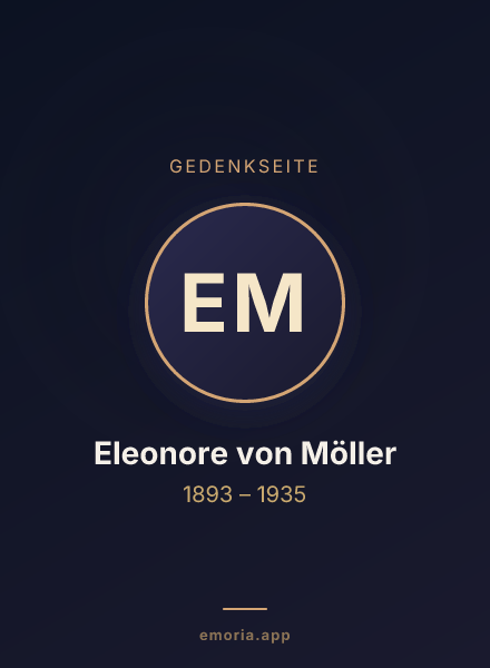 Gedenkportrait von Eleonore von Möller