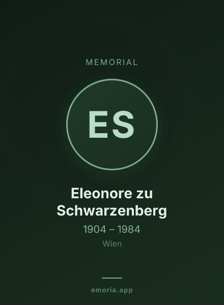 Memorial portrait of Eleonore zu Schwarzenberg