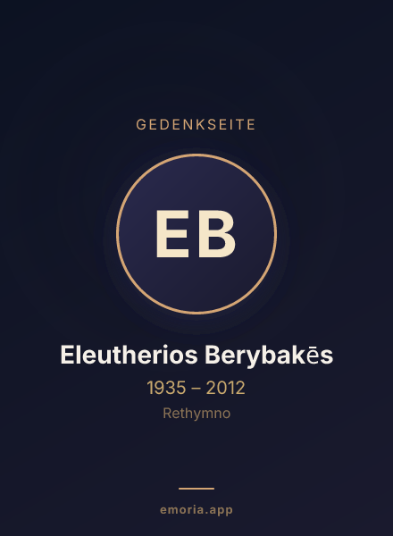 Gedenkportrait von Eleutherios Berybakēs