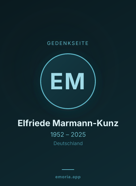 Gedenkportrait von Elfriede Marmann-Kunz
