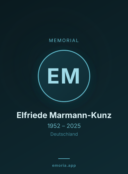 Memorial portrait of Elfriede Marmann-Kunz