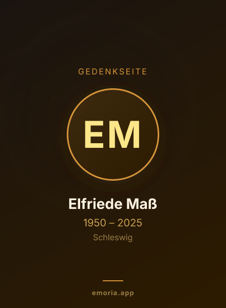 Gedenkportrait von Elfriede Maß