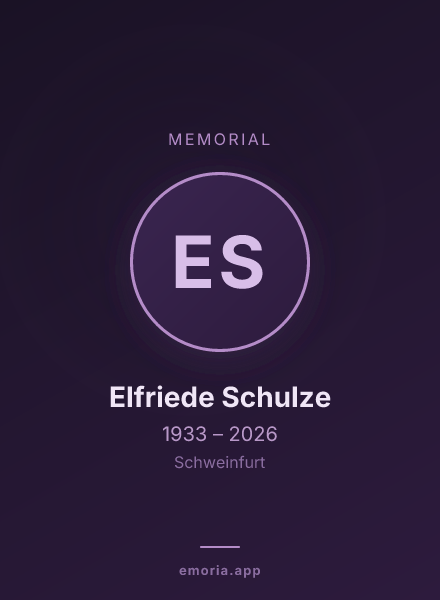 Memorial portrait of Elfriede Schulze