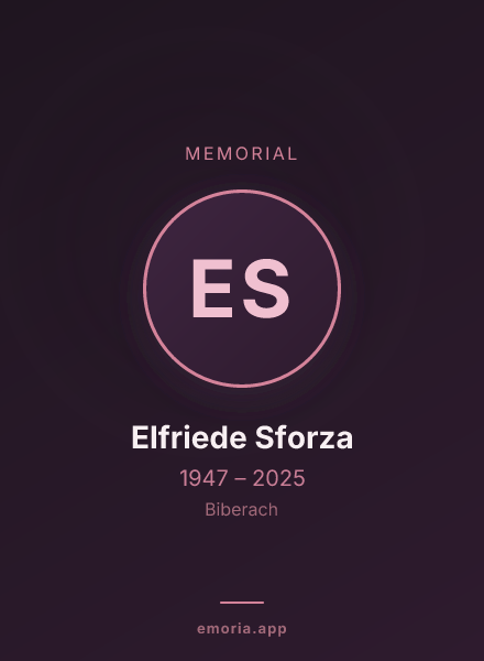 Memorial portrait of Elfriede Sforza