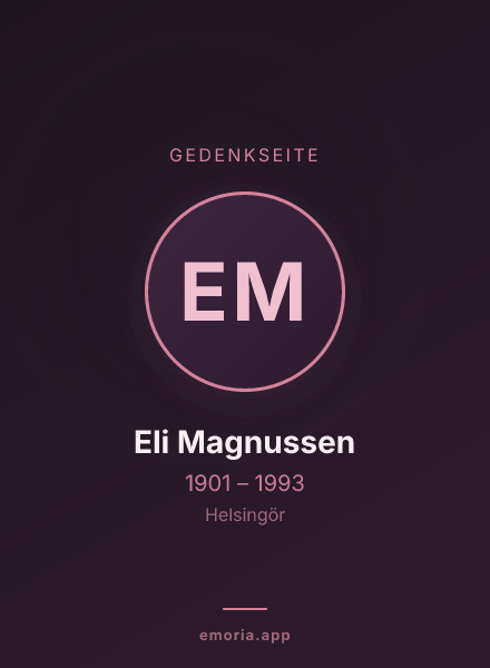 Gedenkportrait von Eli Magnussen