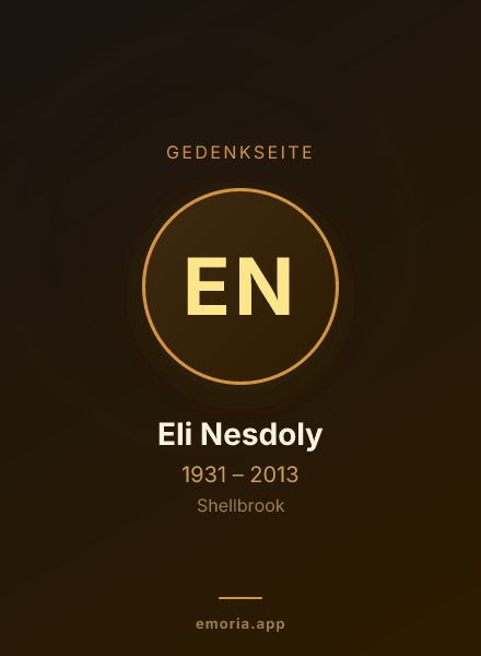 Gedenkportrait von Eli Nesdoly