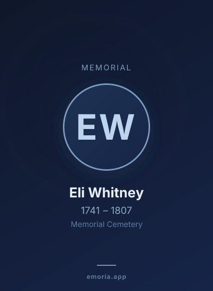 Memorial portrait of Eli Whitney