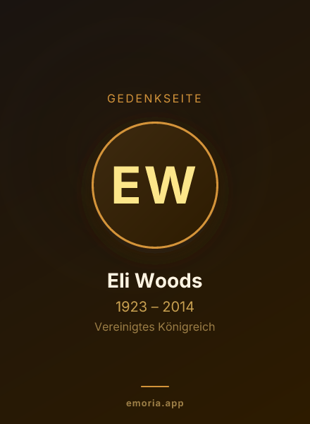 Gedenkportrait von Eli Woods