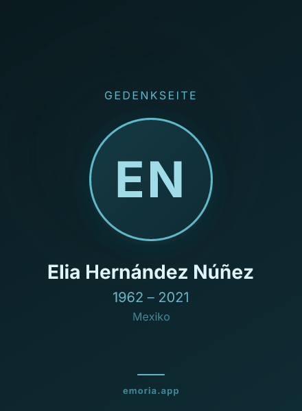 Gedenkportrait von Elia Hernández Núñez
