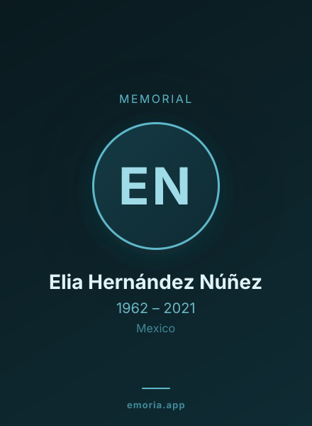 Memorial portrait of Elia Hernández Núñez