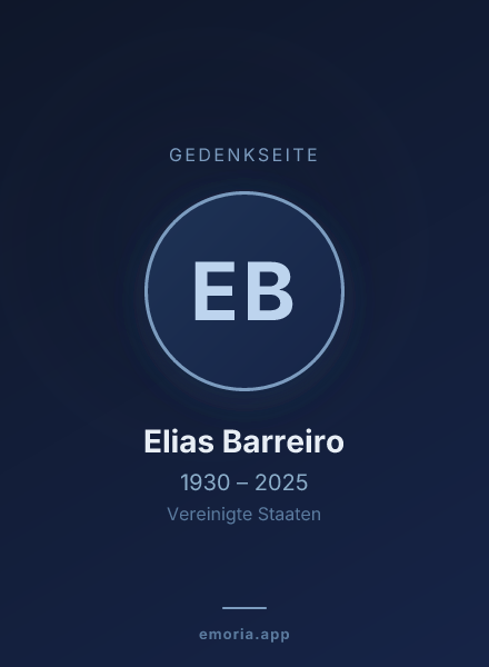 Gedenkportrait von Elias Barreiro