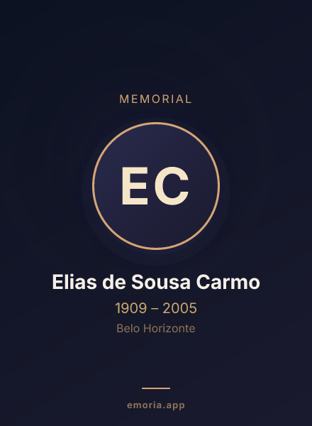 Memorial portrait of Elias de Sousa Carmo