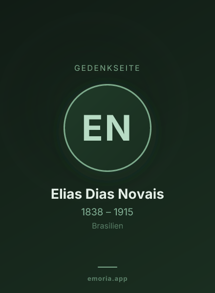 Gedenkportrait von Elias Dias Novais