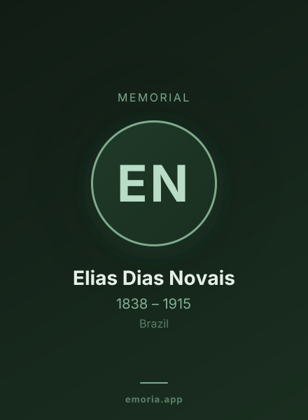 Memorial portrait of Elias Dias Novais