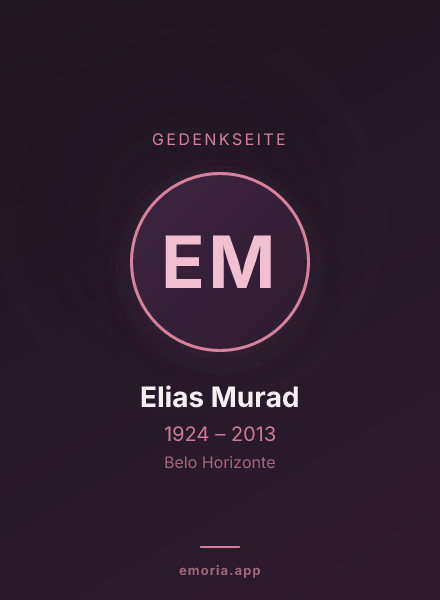 Gedenkportrait von Elias Murad