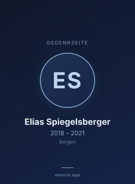 Gedenkportrait von Elias Spiegelsberger