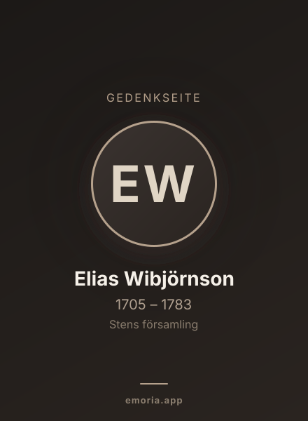 Gedenkportrait von Elias Wibjörnson