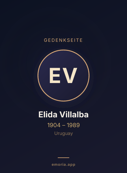 Gedenkportrait von Elida Villalba