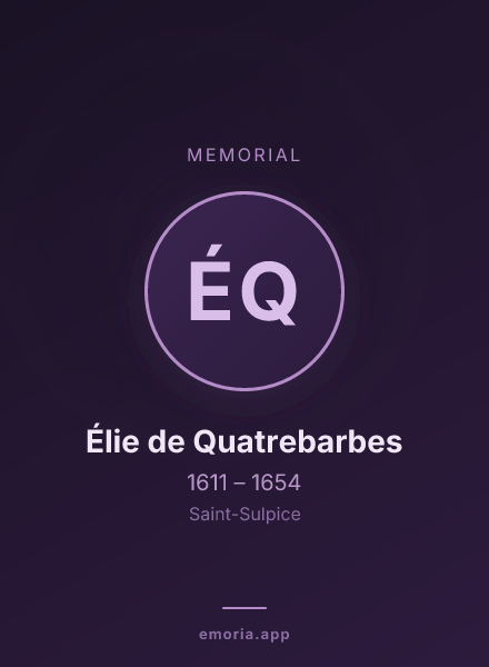 Memorial portrait of Élie de Quatrebarbes