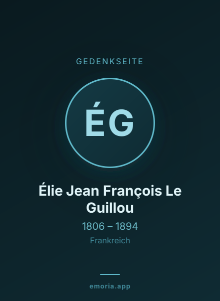 Gedenkportrait von Élie Jean François Le Guillou
