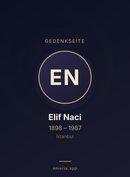 Gedenkportrait von Elif Naci