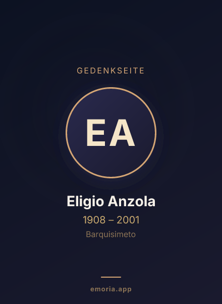 Gedenkportrait von Eligio Anzola