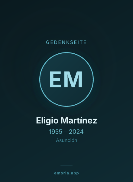 Gedenkportrait von Eligio Martínez