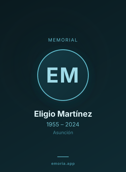 Memorial portrait of Eligio Martínez