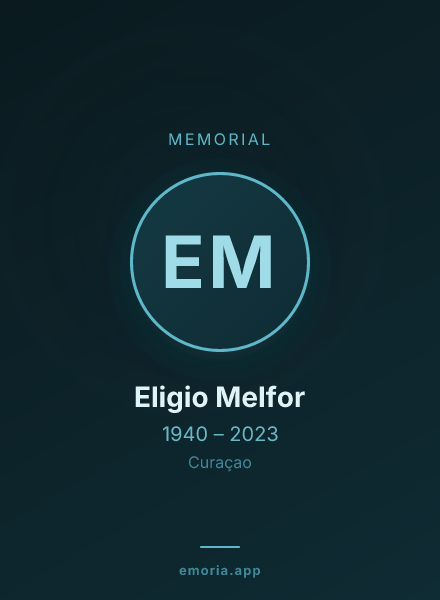 Memorial portrait of Eligio Melfor